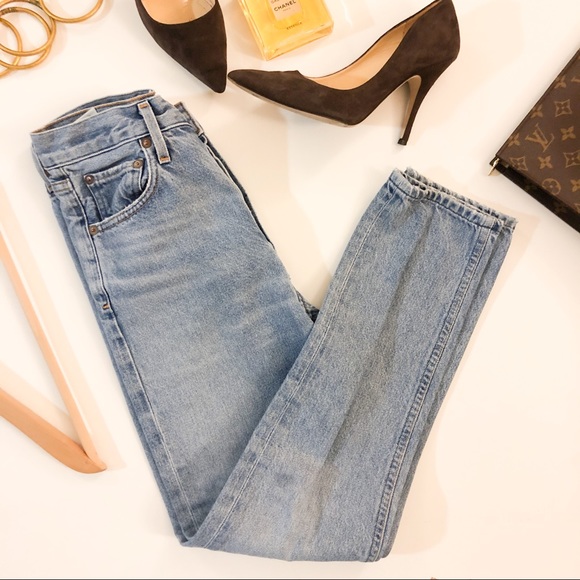 AGOLDE High Rise Feel Good Button Fly Jeans - Picture 3 of 12